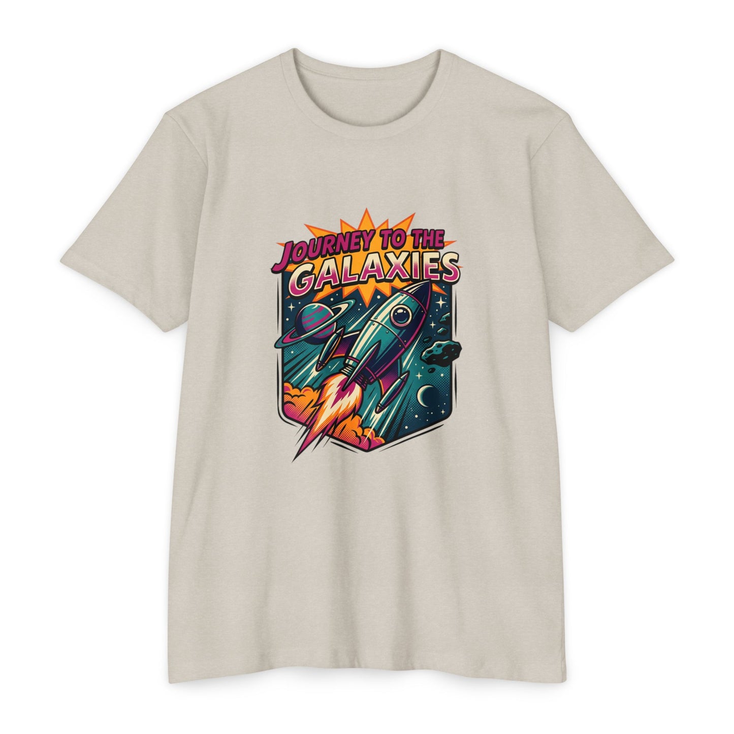 Journey to the Galaxies T-Shirt — Retro Rocket Space Tee