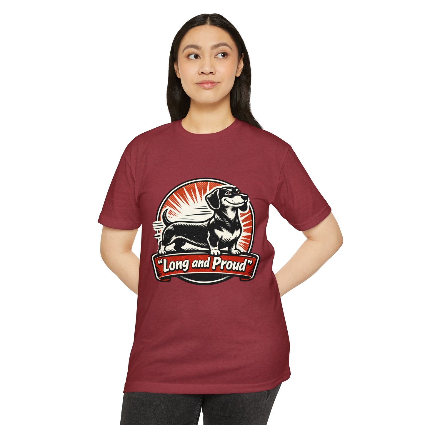 Long and Proud Dachshund T-Shirt — Cute Retro Wiener Dog Tee