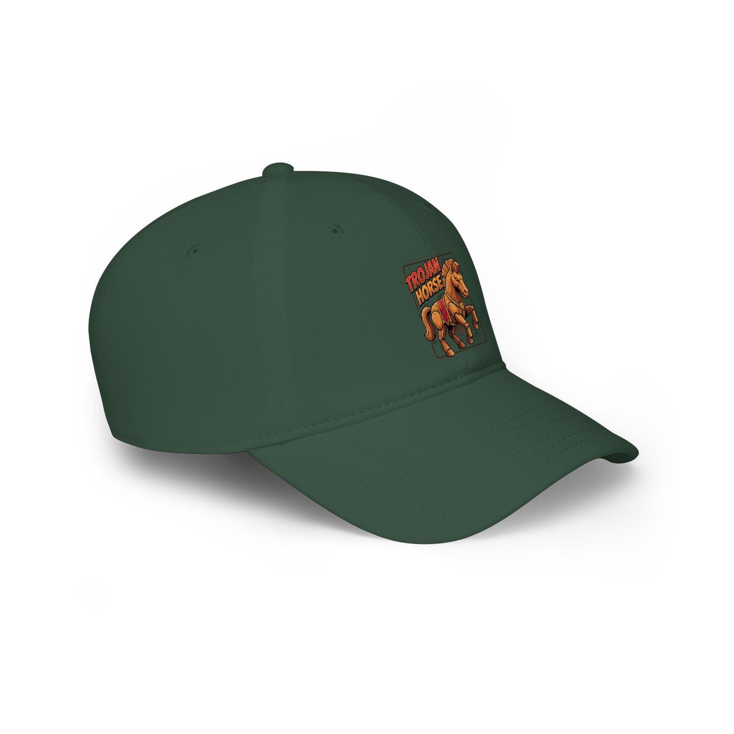 Horse Rider Vintage Patch Baseball Cap — Low Profile Equestrian Hat