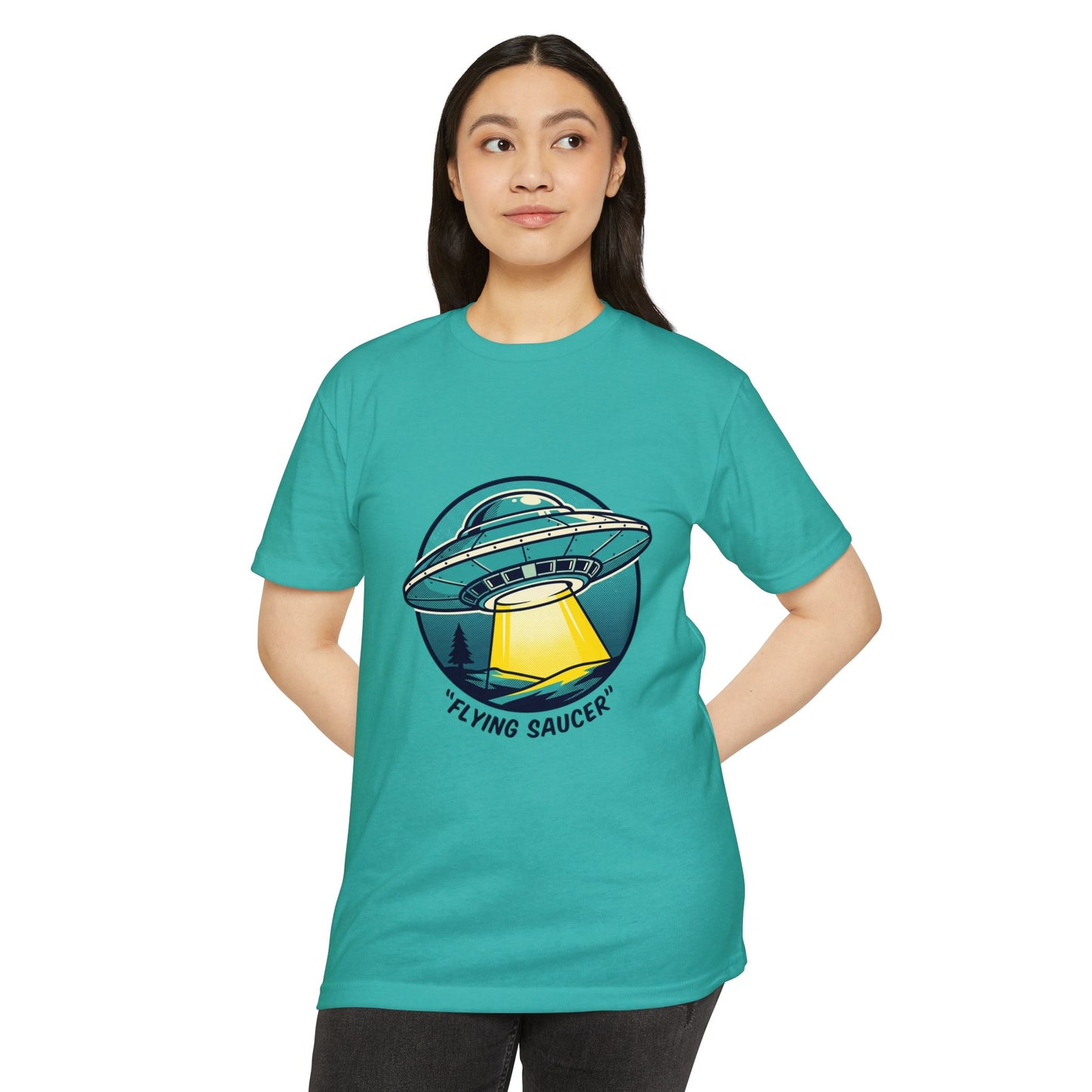 Retro Flying Saucer UFO T-Shirt — Vintage Space Graphic Tee