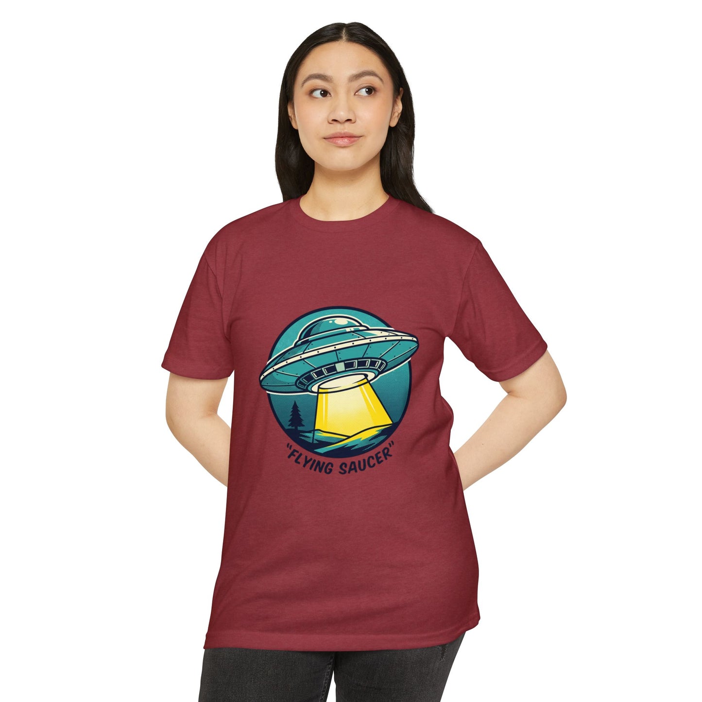 Retro Flying Saucer UFO T-Shirt — Vintage Space Graphic Tee
