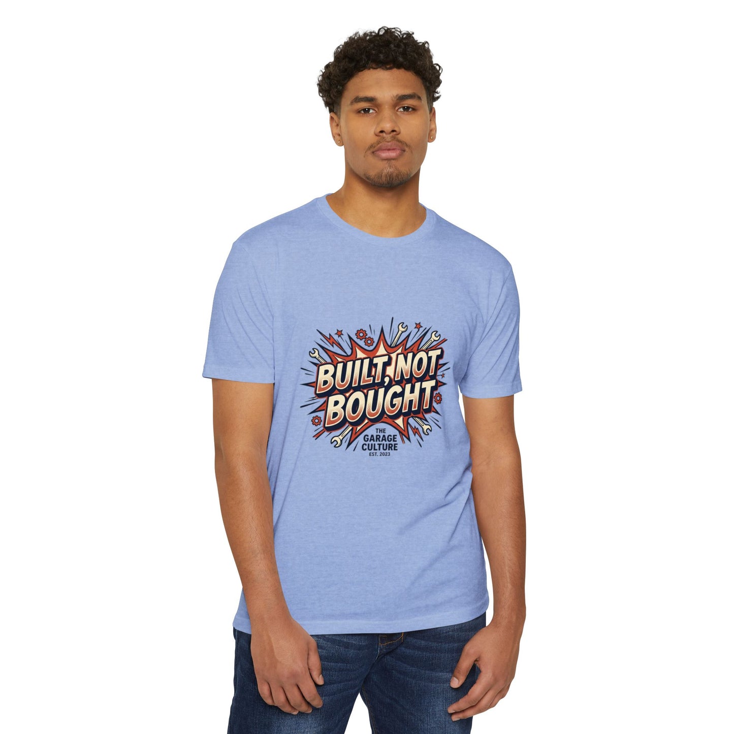 Built Not Bought Retro Garage Culture T-Shirt