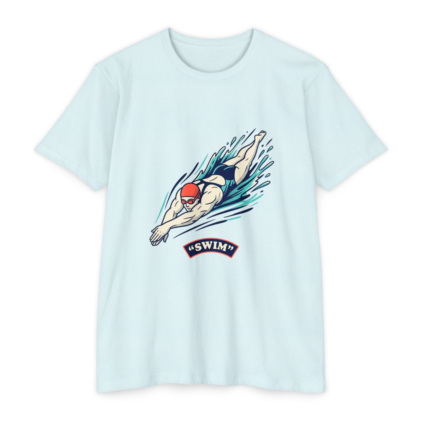 Swimmer Dive T-Shirt — "Swim" Graphic Athletic Tee