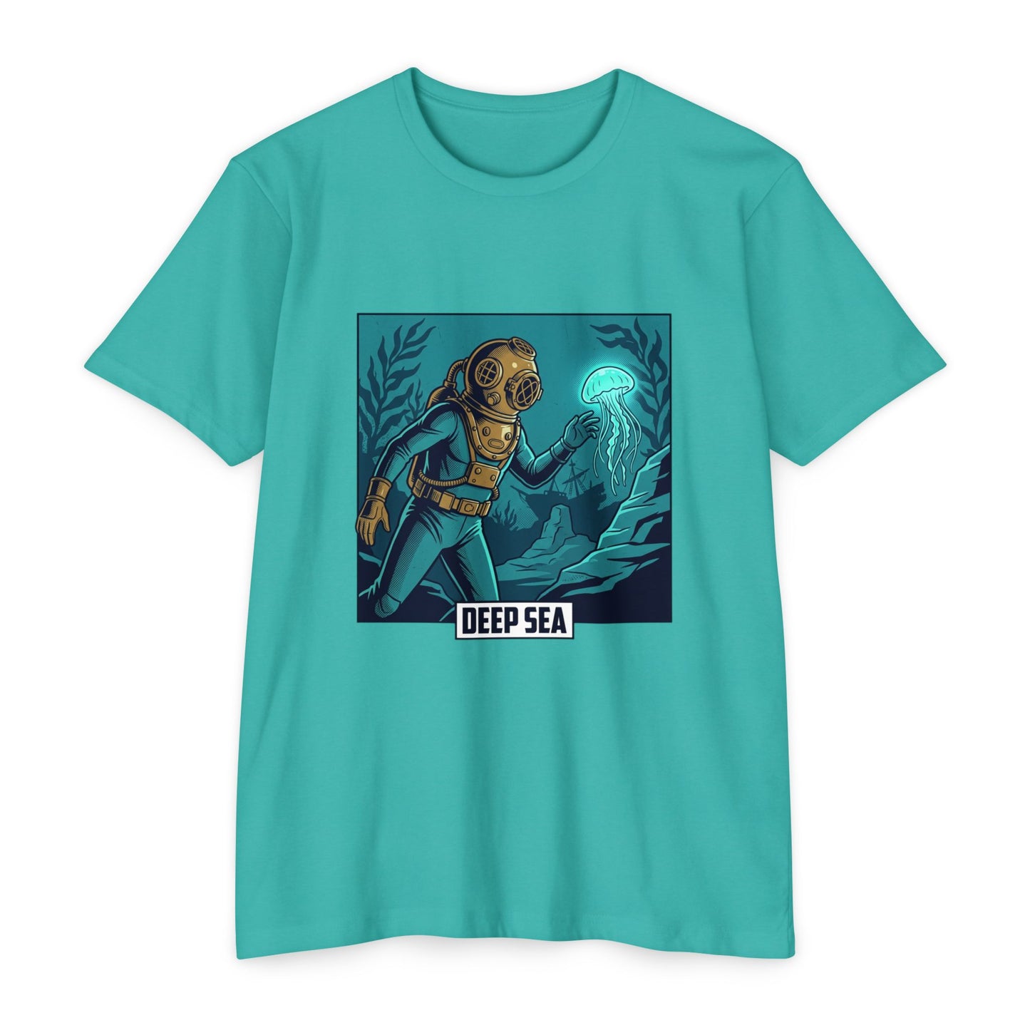 Deep Sea Diver Vintage Helmet Scuba T-Shirt