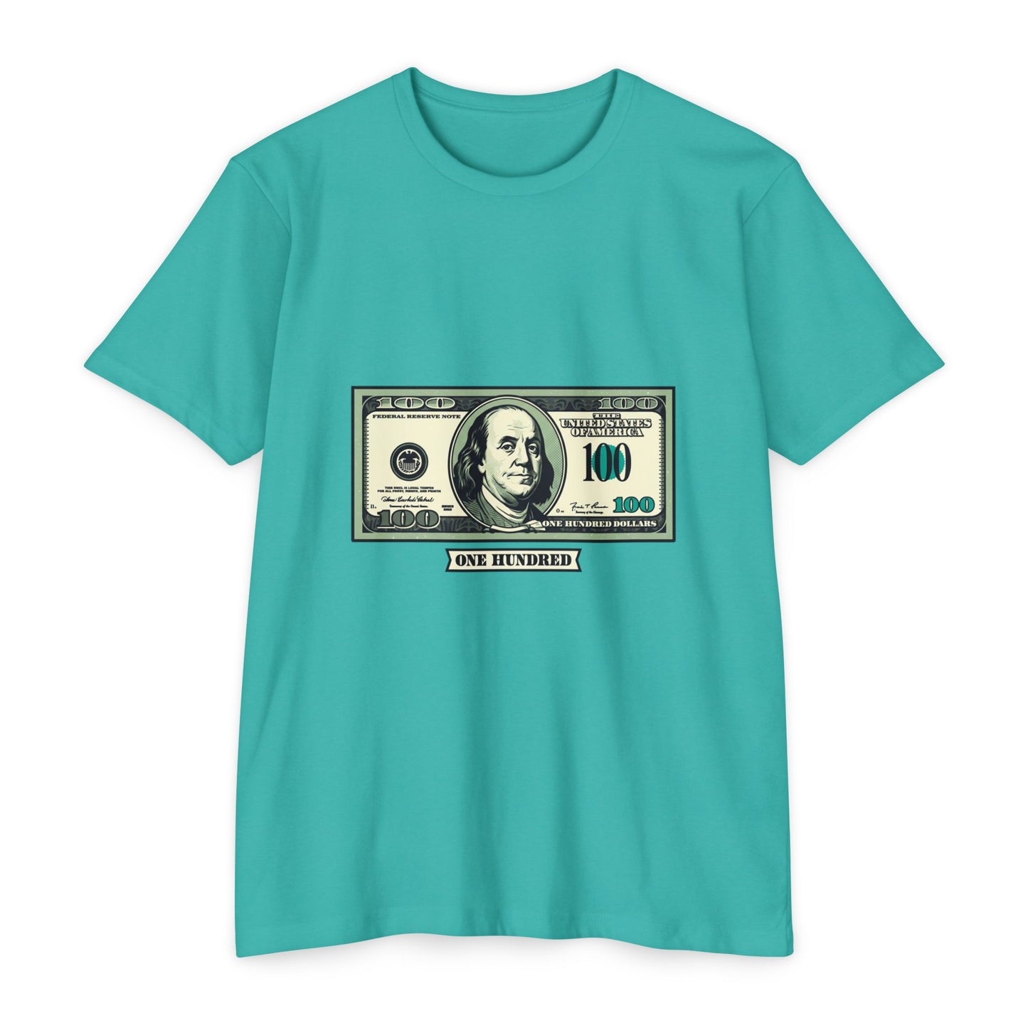 100 Dollar Bill Graphic T-Shirt — Money Print Tee
