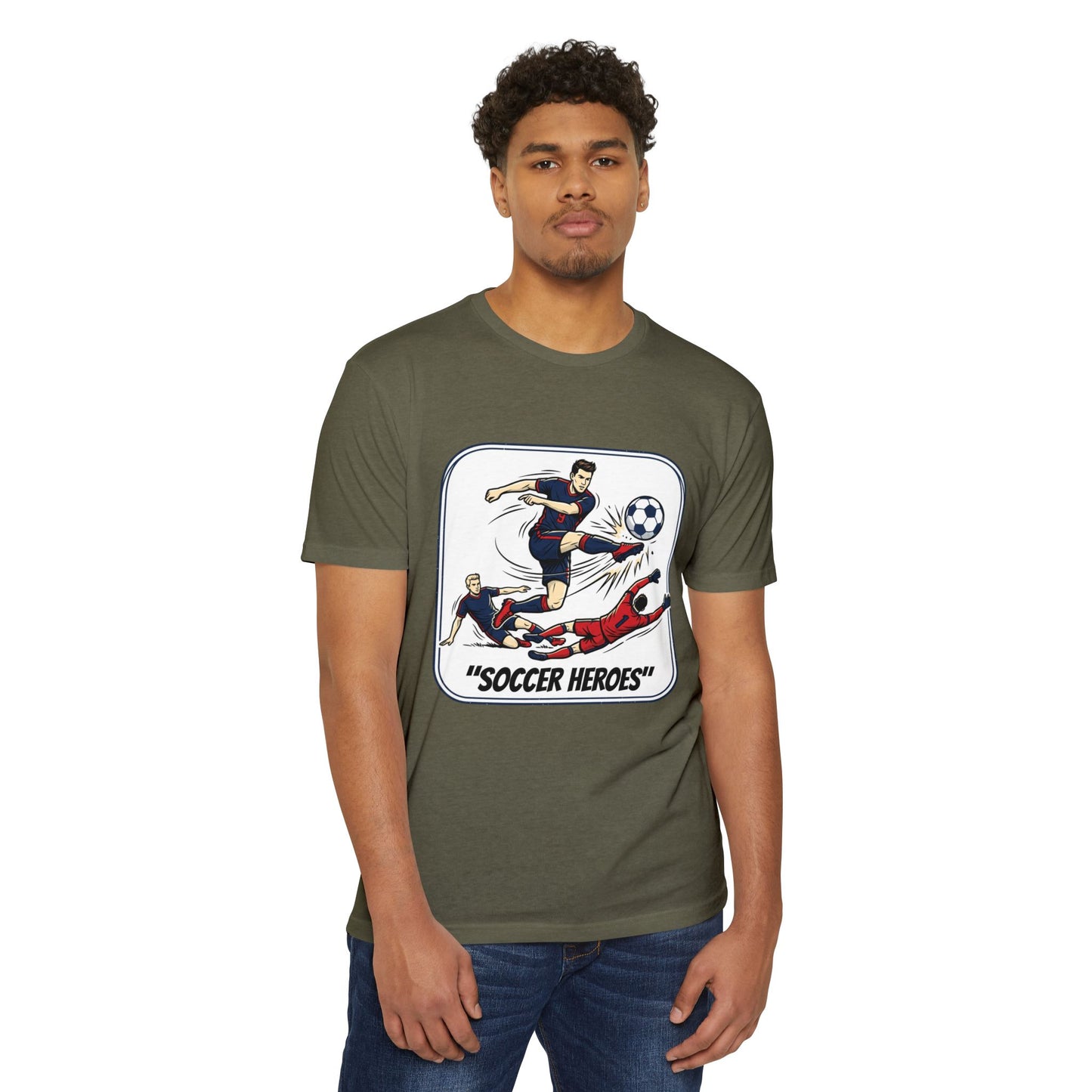 Soccer Heroes T-Shirt — Vintage Comic Soccer Graphic Tee