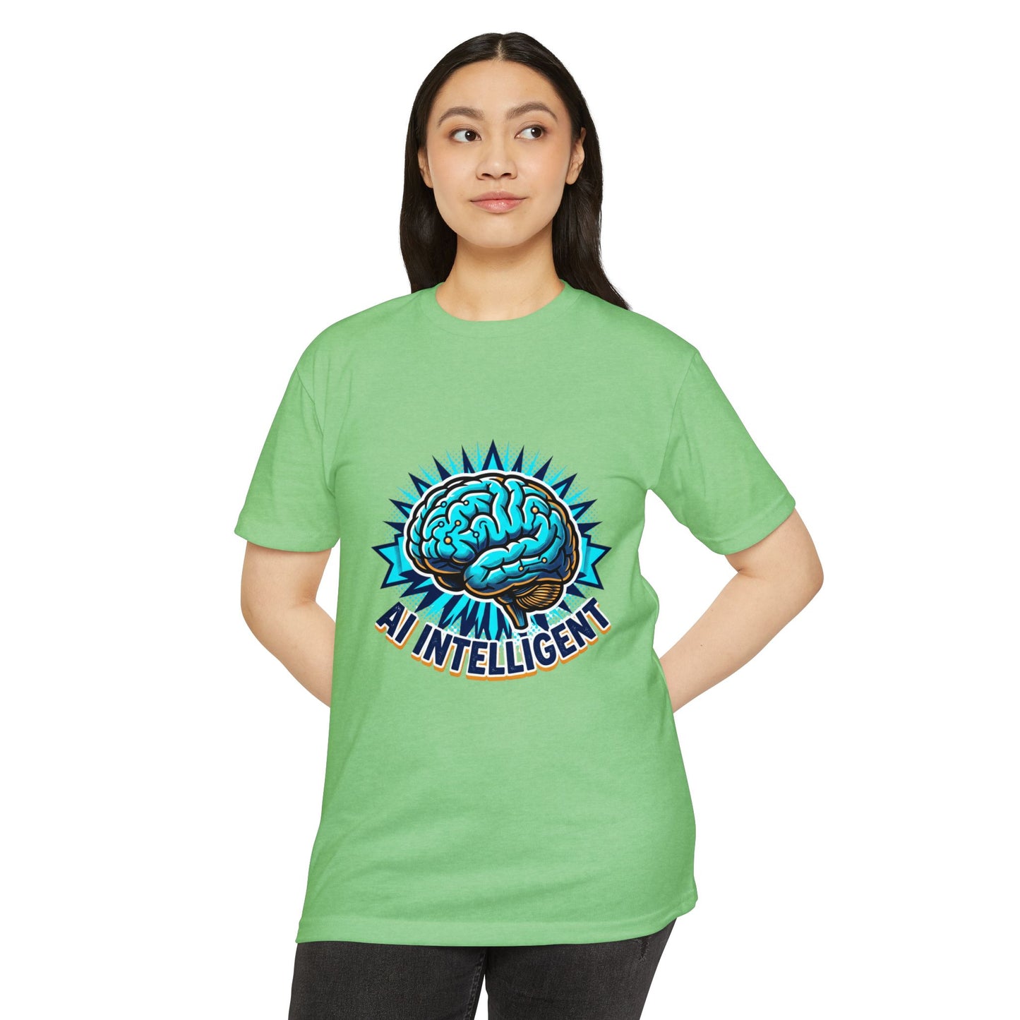 AI Intelligent Brain Graphic T-Shirt — Futuristic Tech Design for AI Enthusiasts