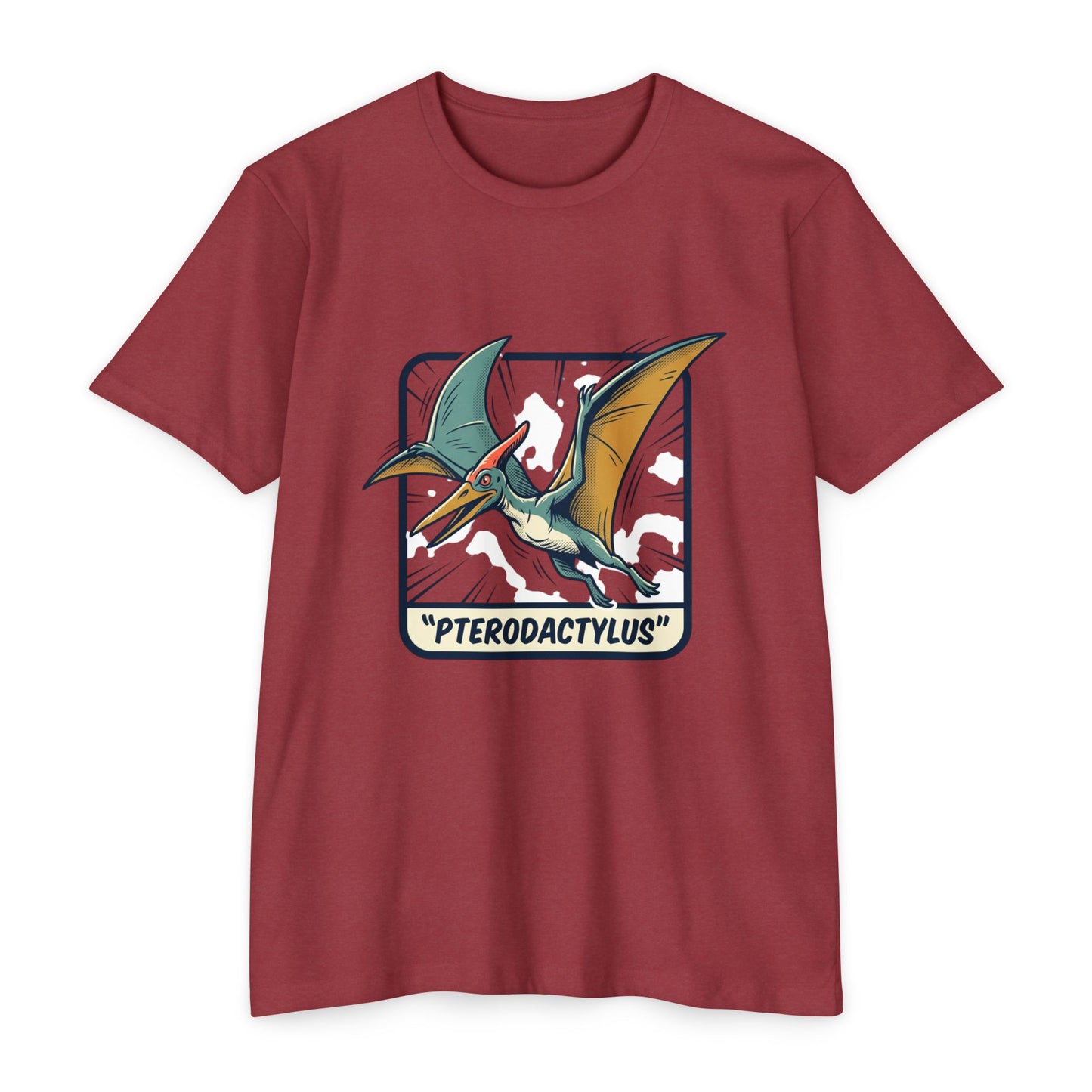 Vintage Pterodactylus Dino T-Shirt — Retro Dinosaur Graphic Tee