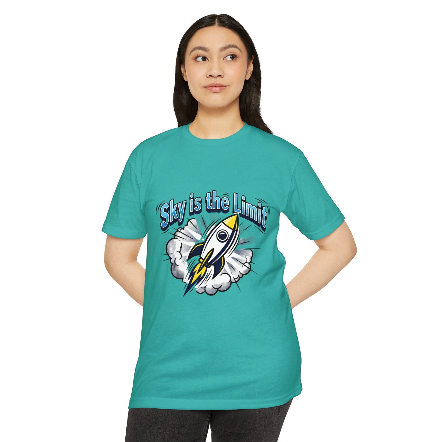 Sky Is the Limit Rocket T-Shirt — Inspirational Graphic Tee