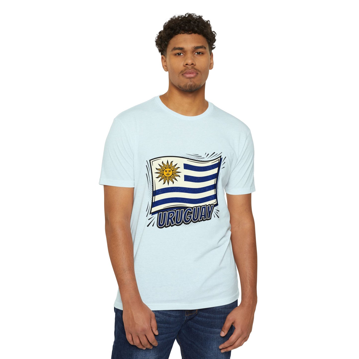 Uruguay Flag Retro Sun & Stripes T-Shirt