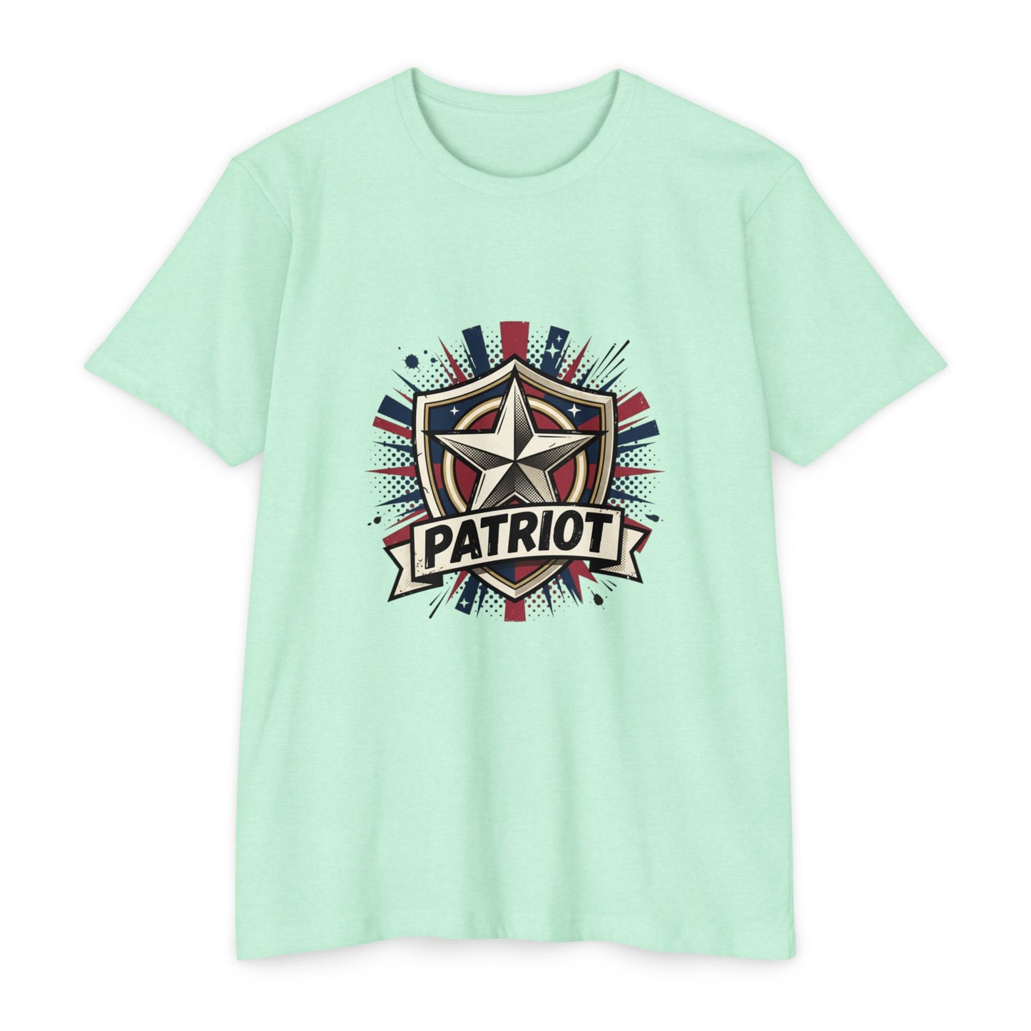 Patriot Shield T-Shirt — Vintage American Star Graphic Tee