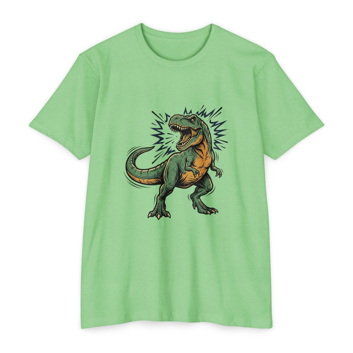 Camiseta — Camiseta retro con ilustración de T-Rex rugiendo