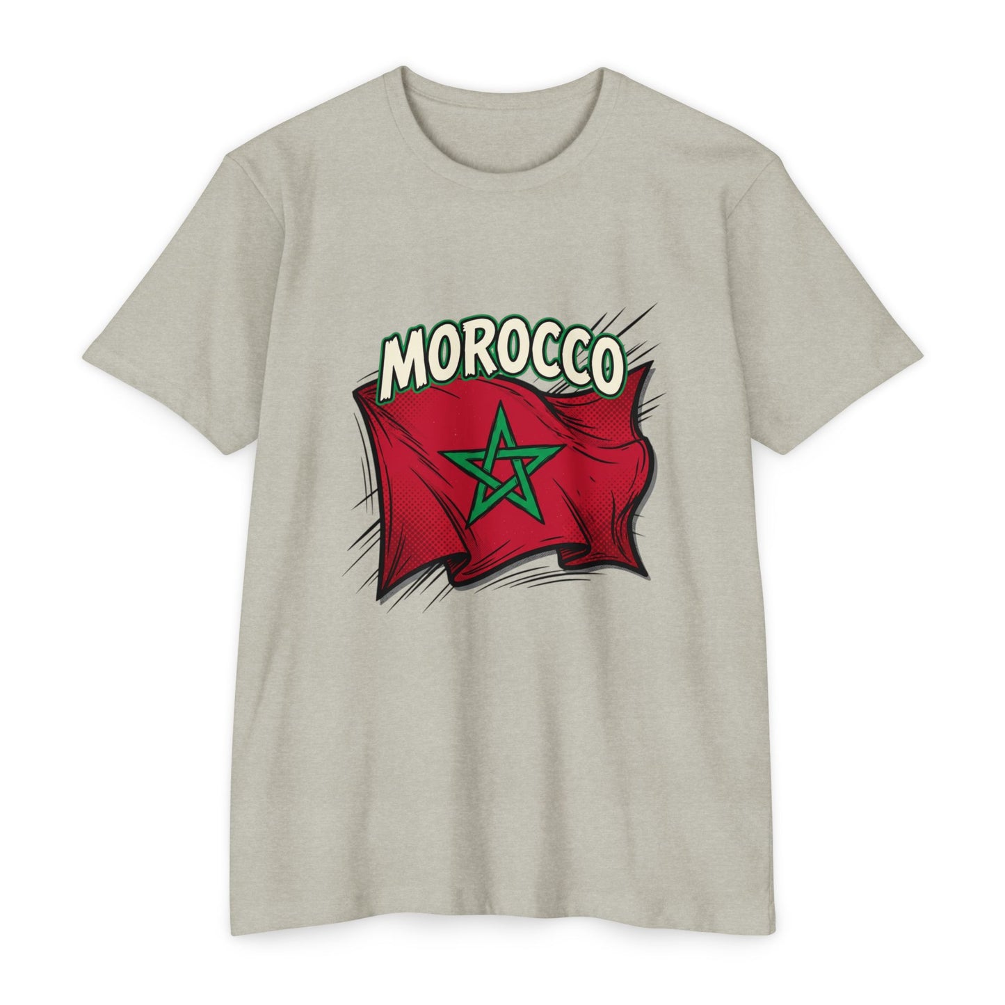 Morocco Flag Vintage Graphic T-Shirt — Moroccan Pride Tee
