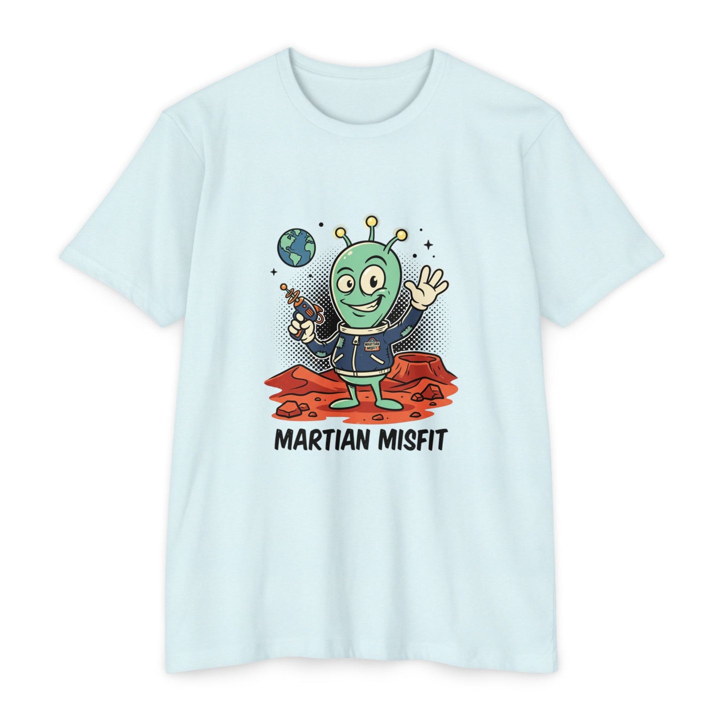 Martian Misfit Retro Alien T-Shirt — Cute Space Graphic Tee