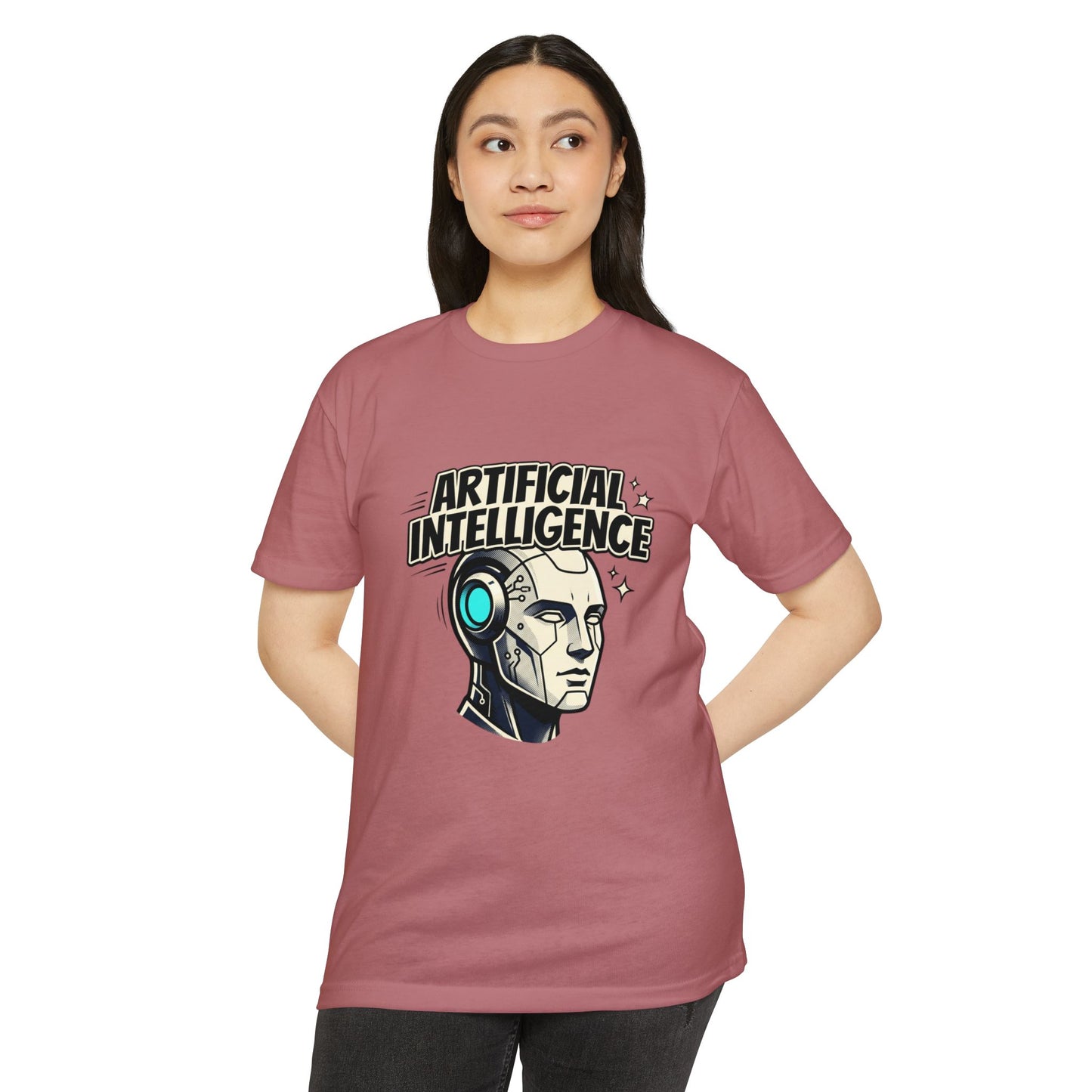 Artificial Intelligence Robot Tee — AI Head Graphic T-Shirt