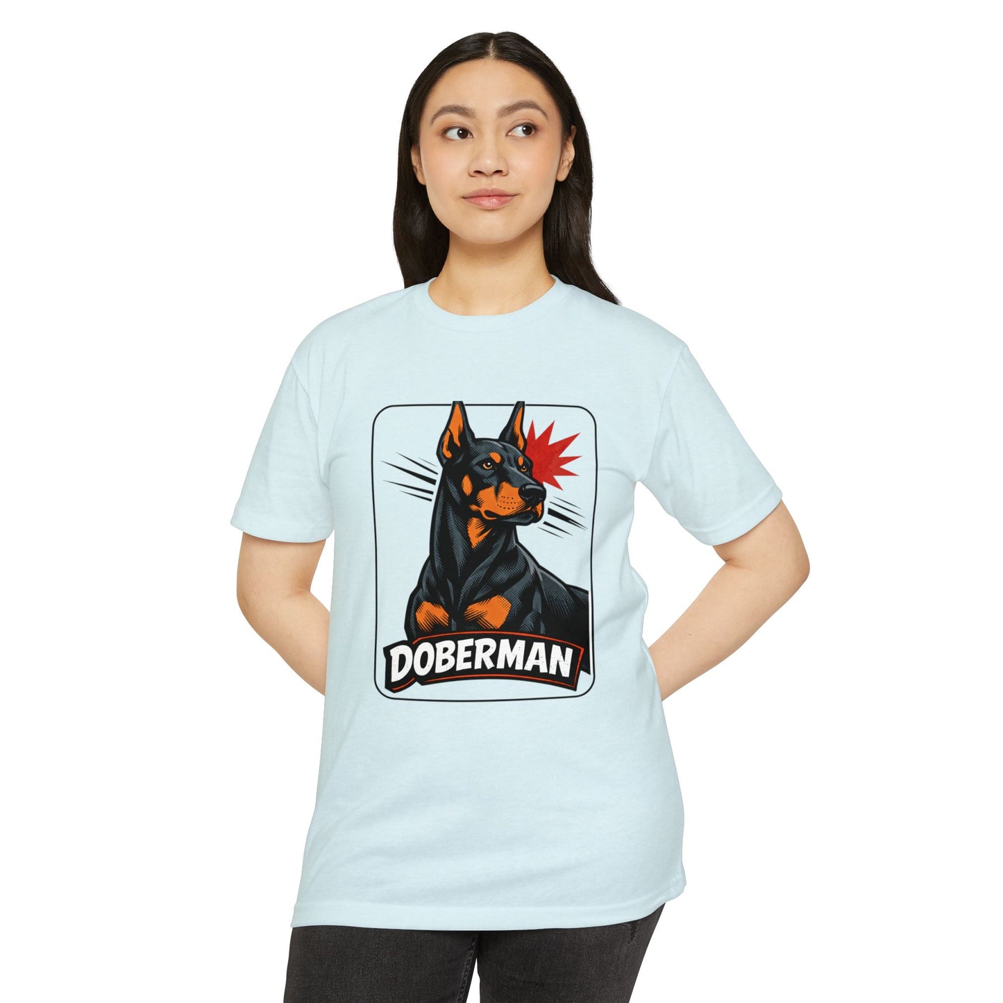 Doberman Graphic T-Shirt — Bold Vintage Canine Design