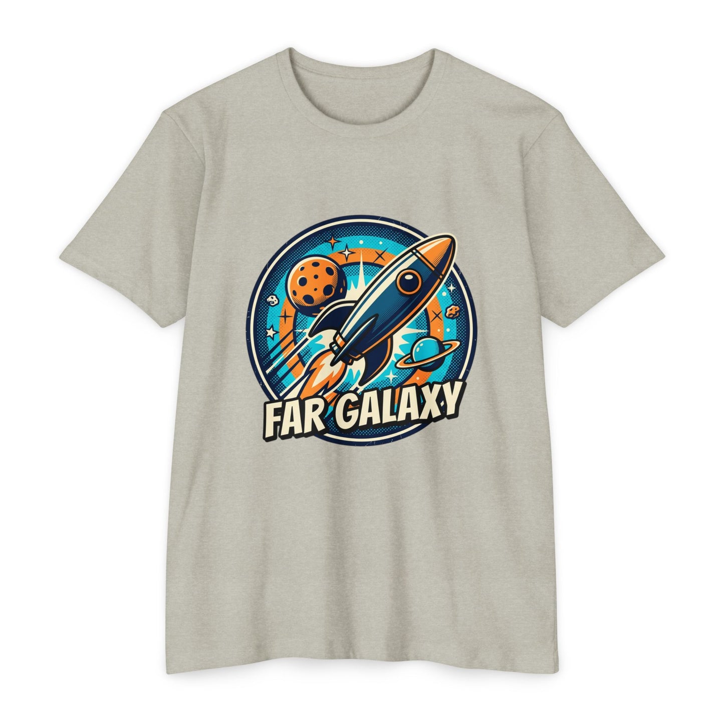 Retro Far Galaxy Rocket T-Shirt — Vintage Space Graphic Tee