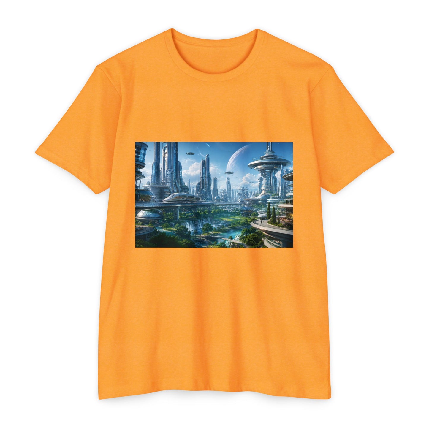 Futuristic Cityscape Sci‑Fi Skyline T-Shirt
