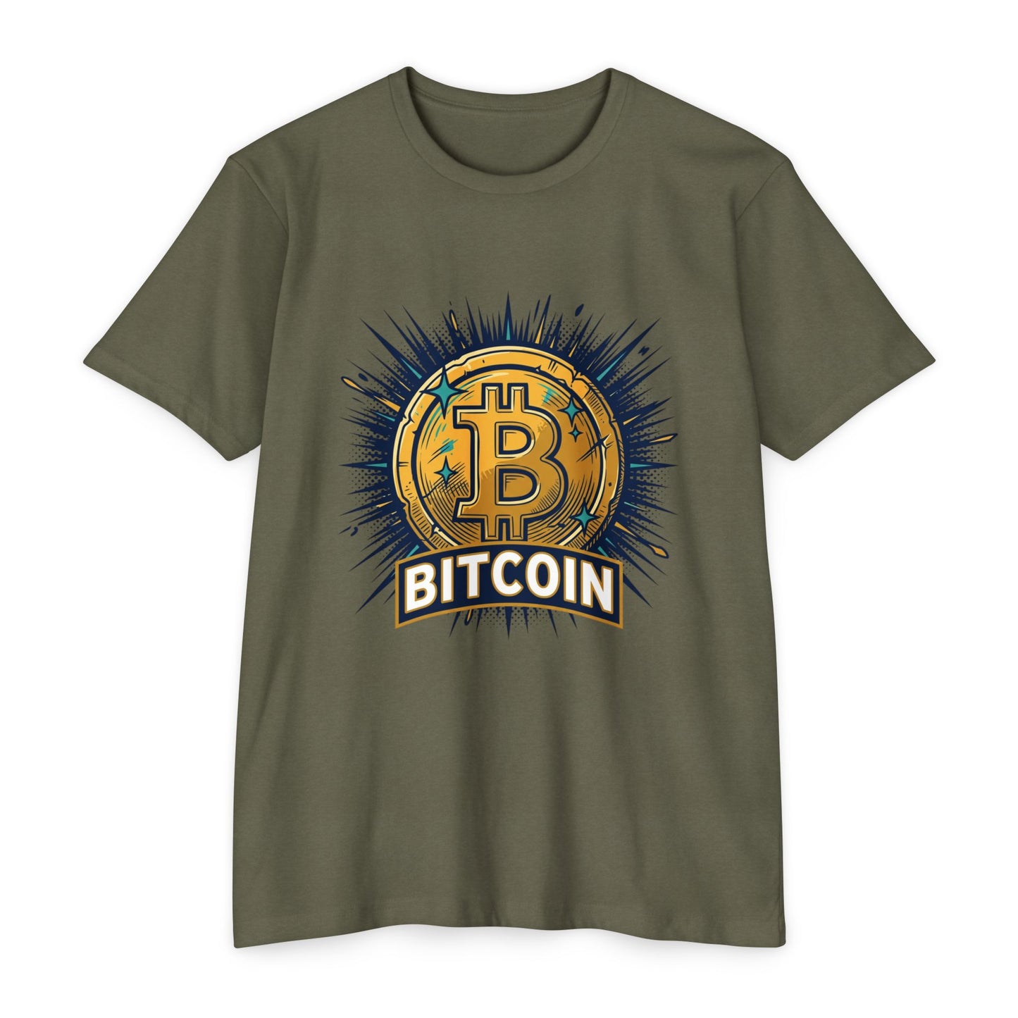 Camiseta gráfica de Bitcoin — Camiseta vintage de moneda criptográfica