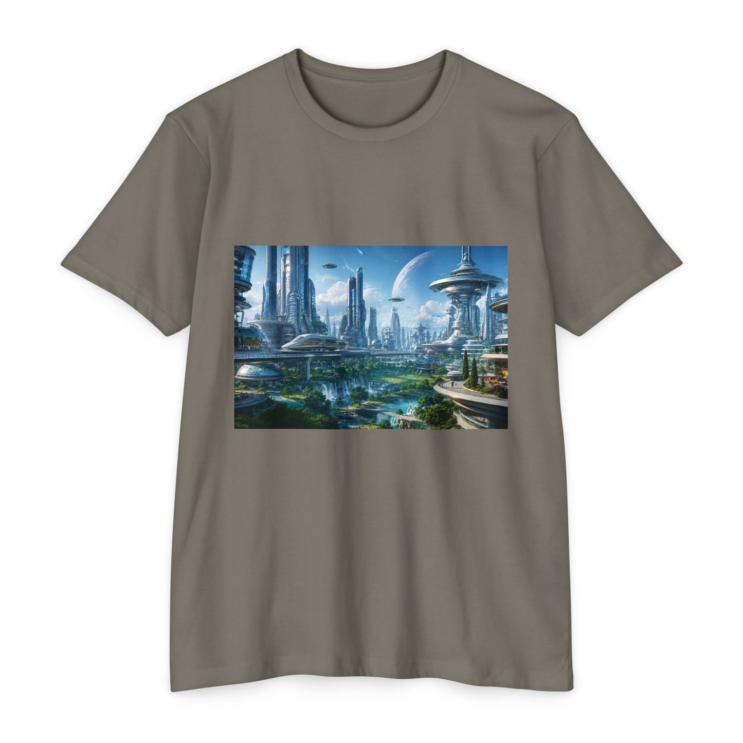 Futuristic Cityscape Sci‑Fi Skyline T-Shirt