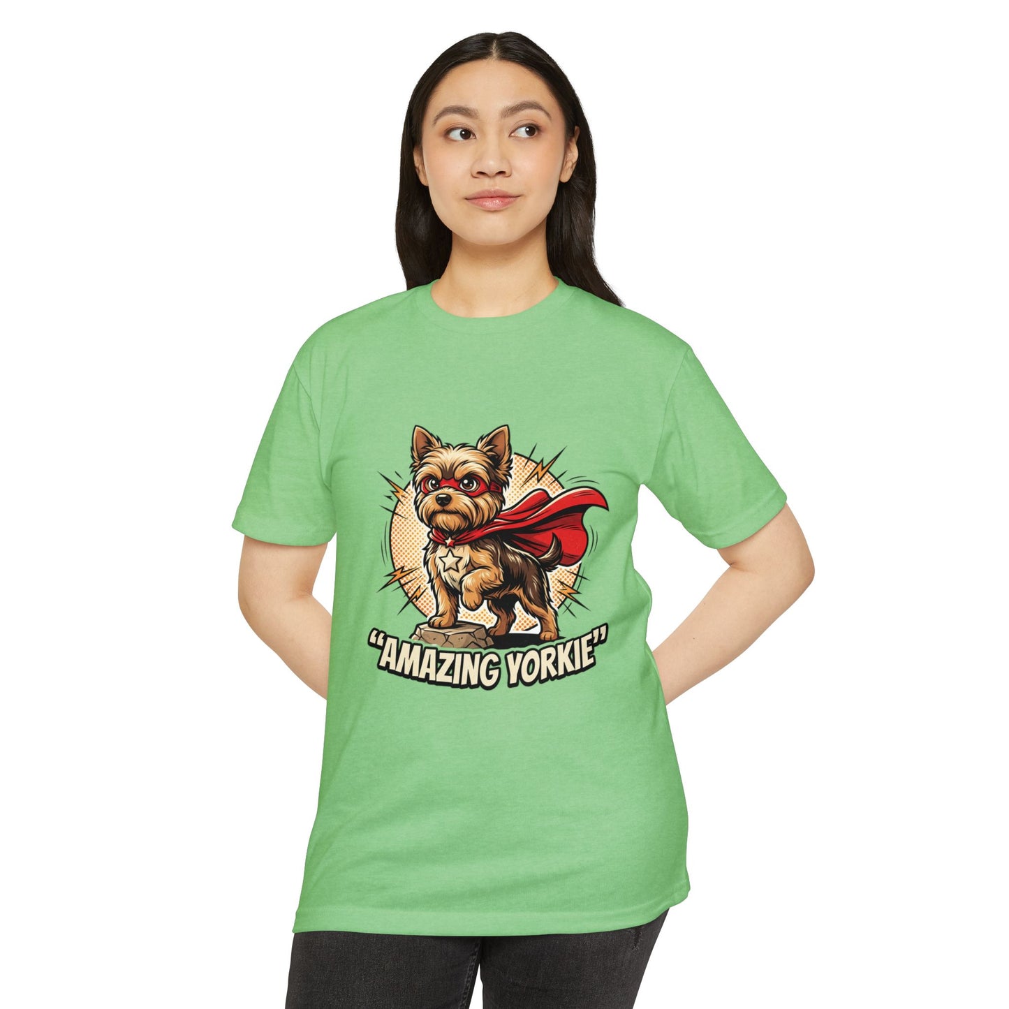 Yorkie Superhero T-Shirt — Cute Yorkshire Terrier Graphic Tee