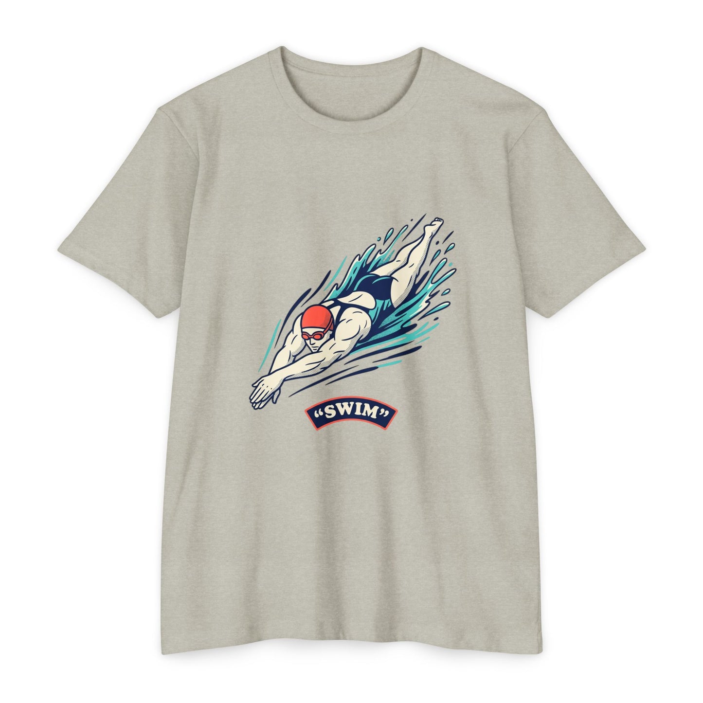 Swimmer Dive T-Shirt — "Swim" Graphic Athletic Tee