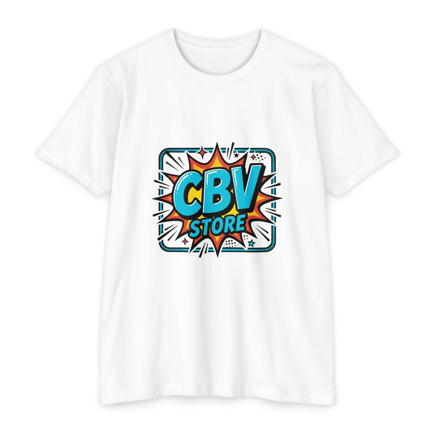 CBV Store Comic Logo T-Shirt — Retro Comic Graphic Tee