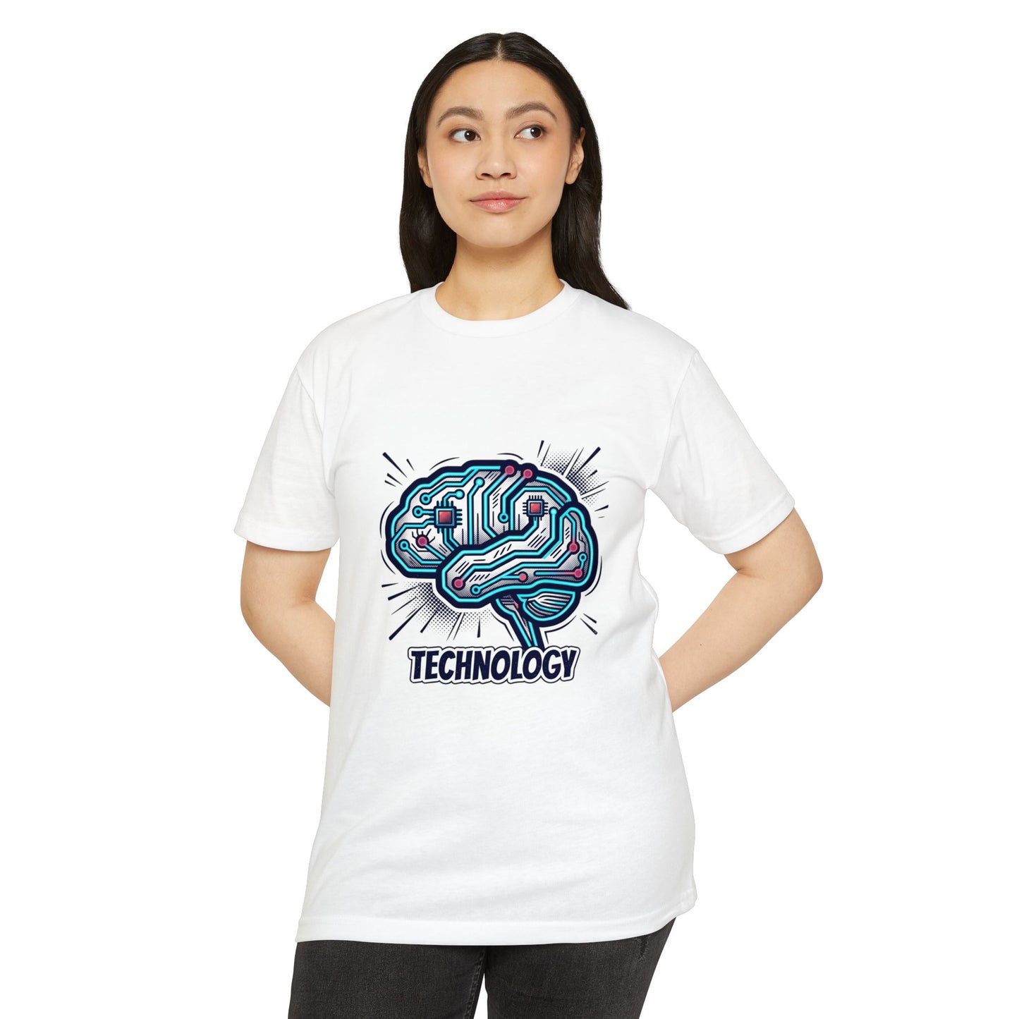 Tech Circuit Brain T-Shirt — Technology Graphic Tee