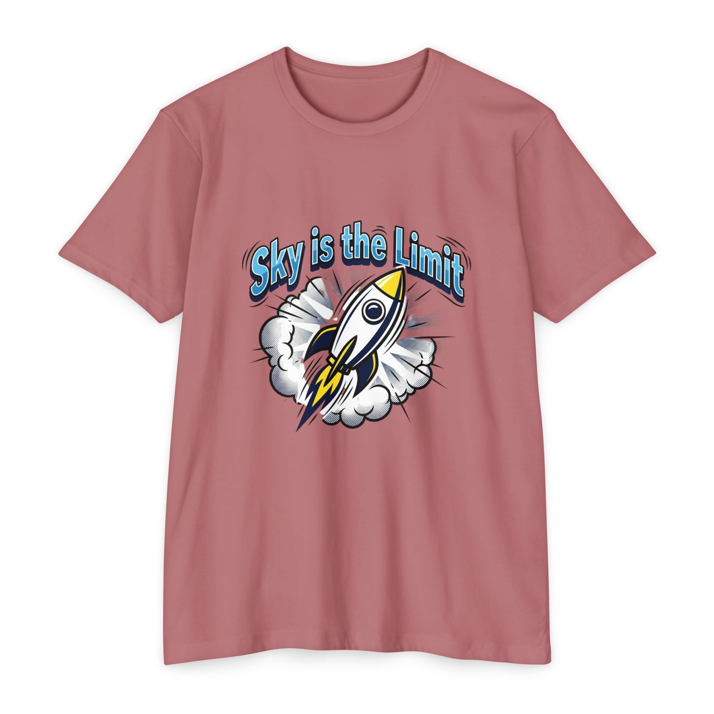 Sky Is the Limit Rocket T-Shirt — Inspirational Graphic Tee