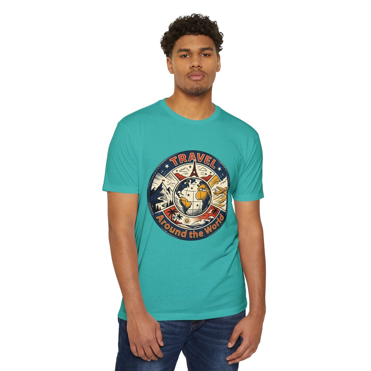 Vintage Globe Adventure T-Shirt — Travel Around the World Tee