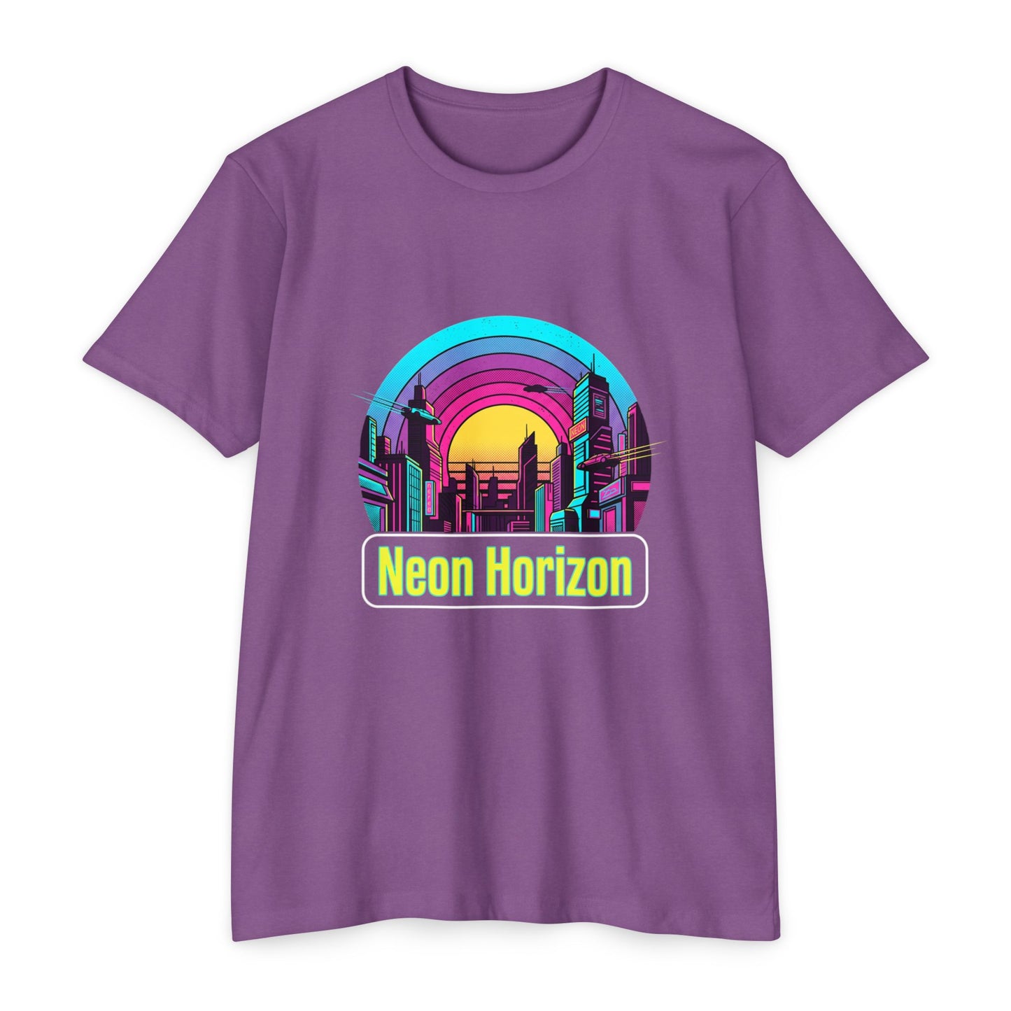 Neon Horizon Retro City T-Shirt