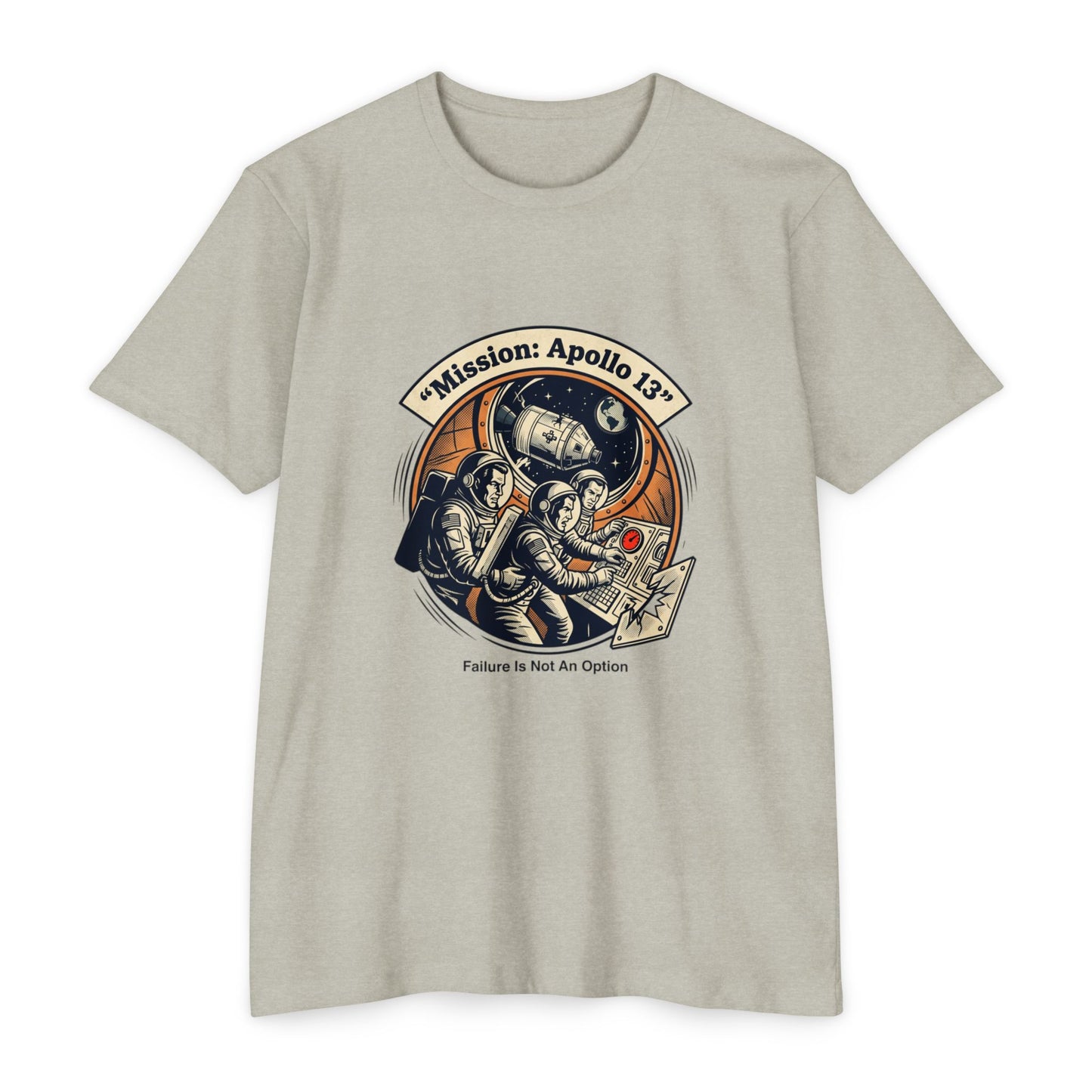 Apollo 13 Retro Space T-Shirt — "Mission: Apollo 13" Astronaut Patch Tee