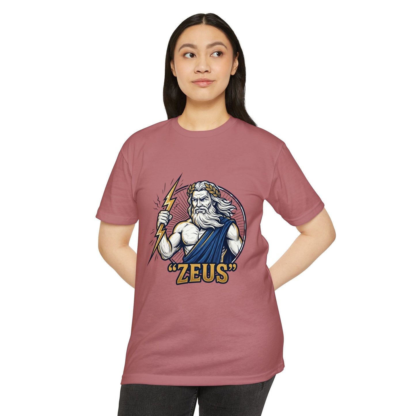 Zeus Lightning Graphic T‑Shirt — Mythology Greek God Tee