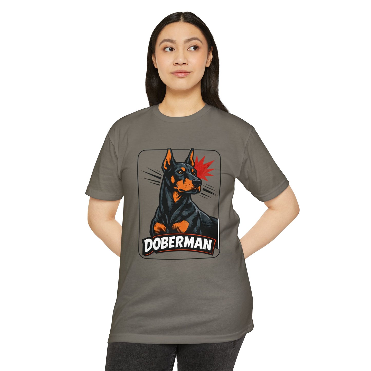 Doberman Graphic T-Shirt — Bold Vintage Canine Design