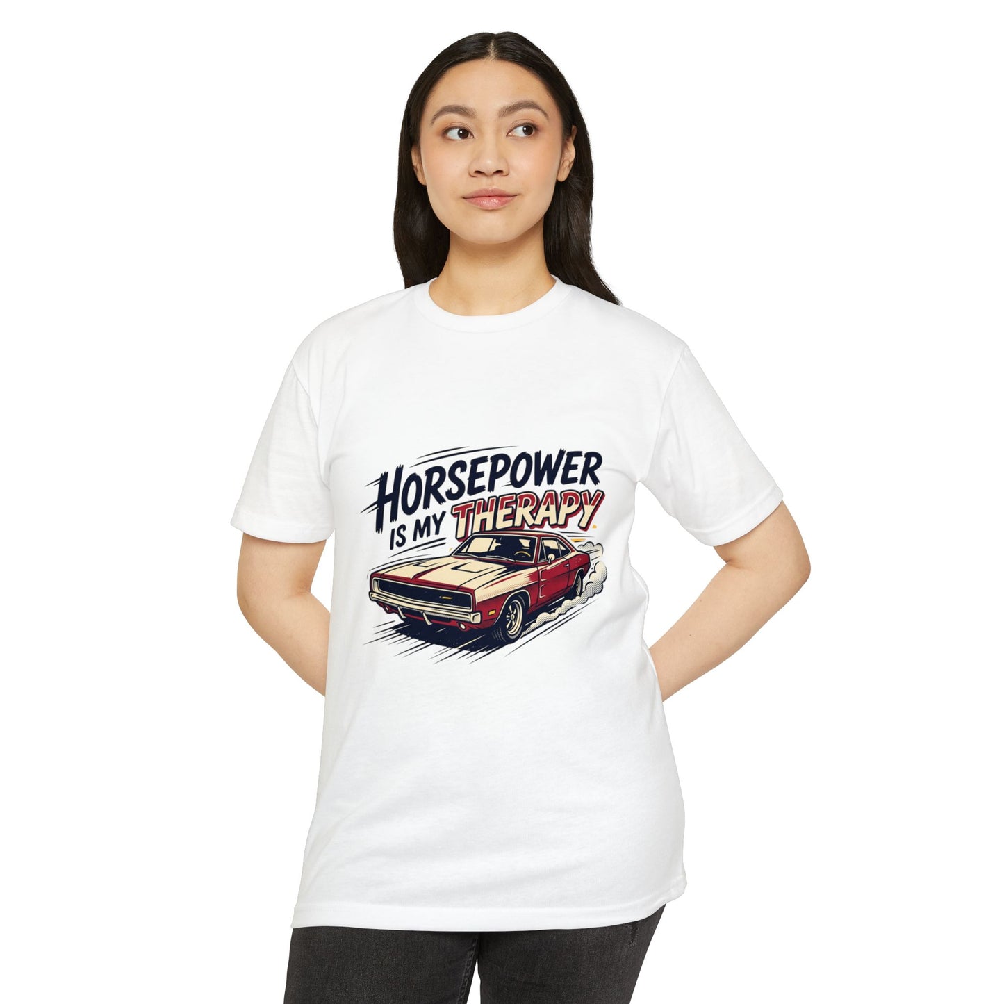 Horsepower Is My Therapy T-Shirt — Racing & Car Enthusiast Tee