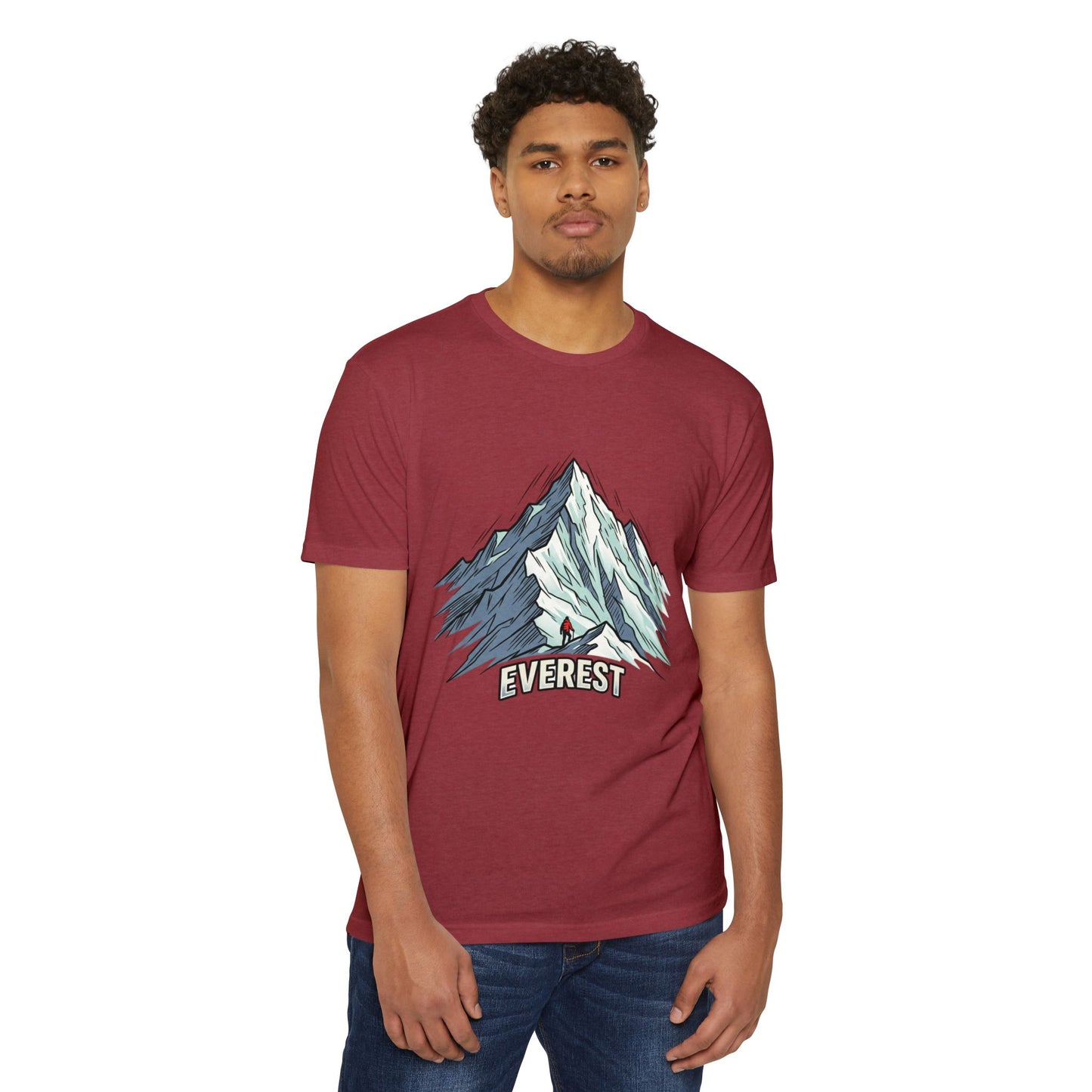 Everest Mountain Graphic T-Shirt — Adventure Climber Tee