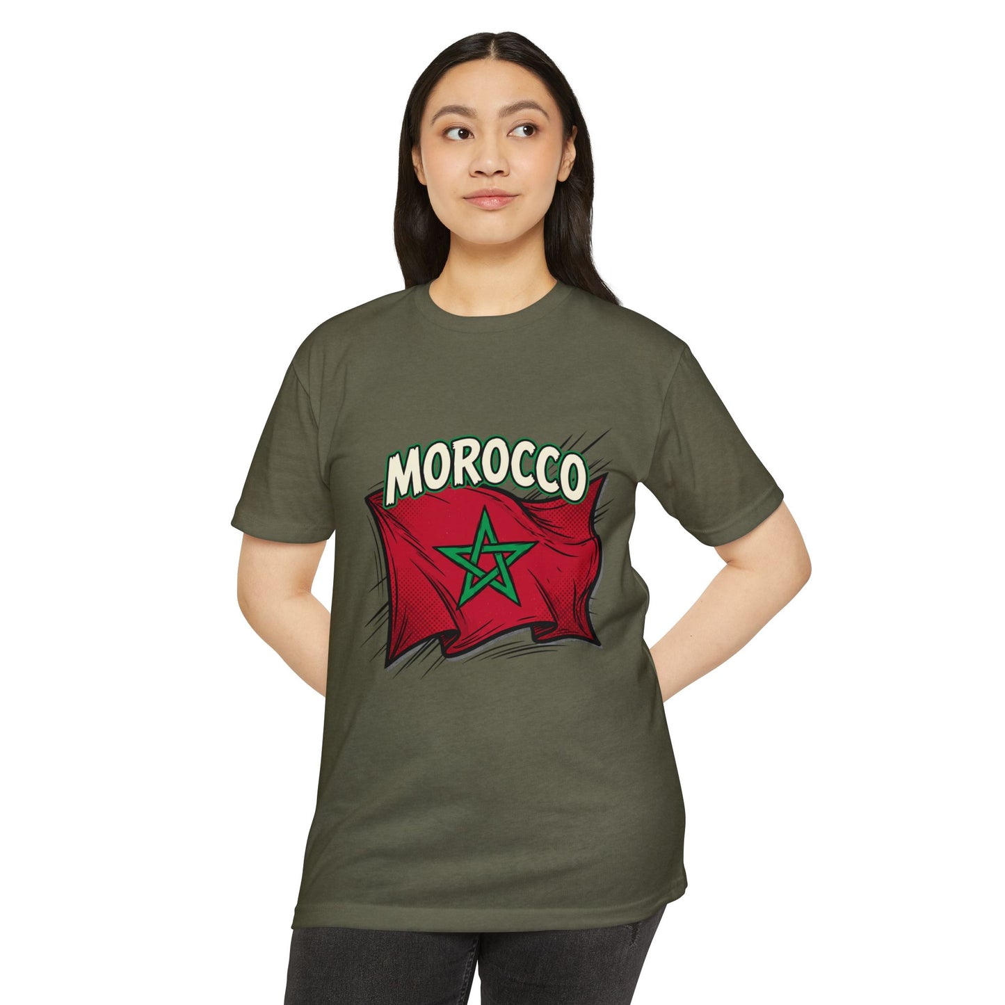 Morocco Flag Vintage Graphic T-Shirt — Moroccan Pride Tee