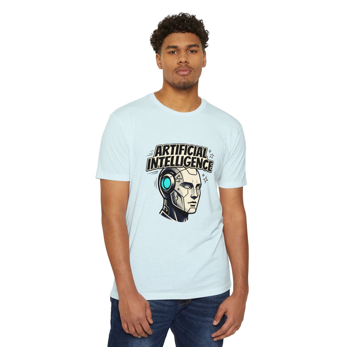 Artificial Intelligence Robot Tee — AI Head Graphic T-Shirt