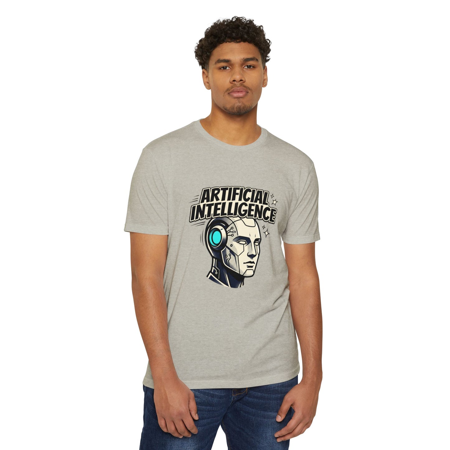Artificial Intelligence Robot Tee — AI Head Graphic T-Shirt