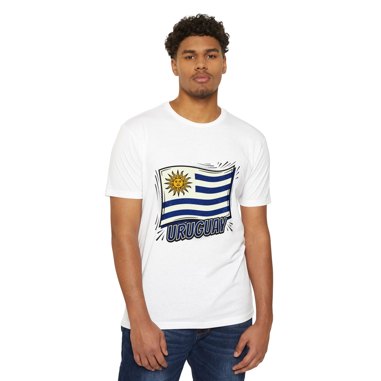 Uruguay Flag Retro Sun & Stripes T-Shirt