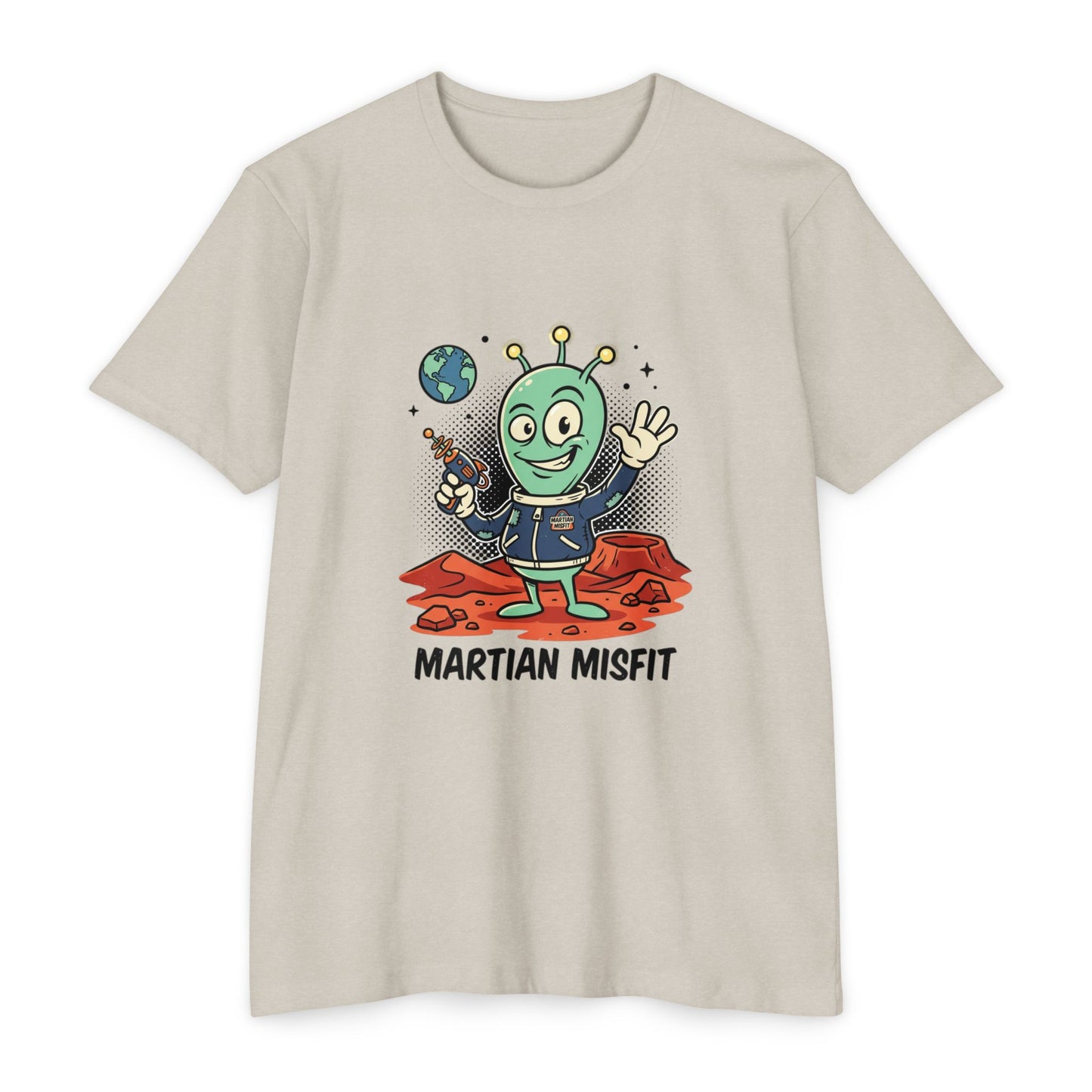 Martian Misfit Retro Alien T-Shirt — Cute Space Graphic Tee