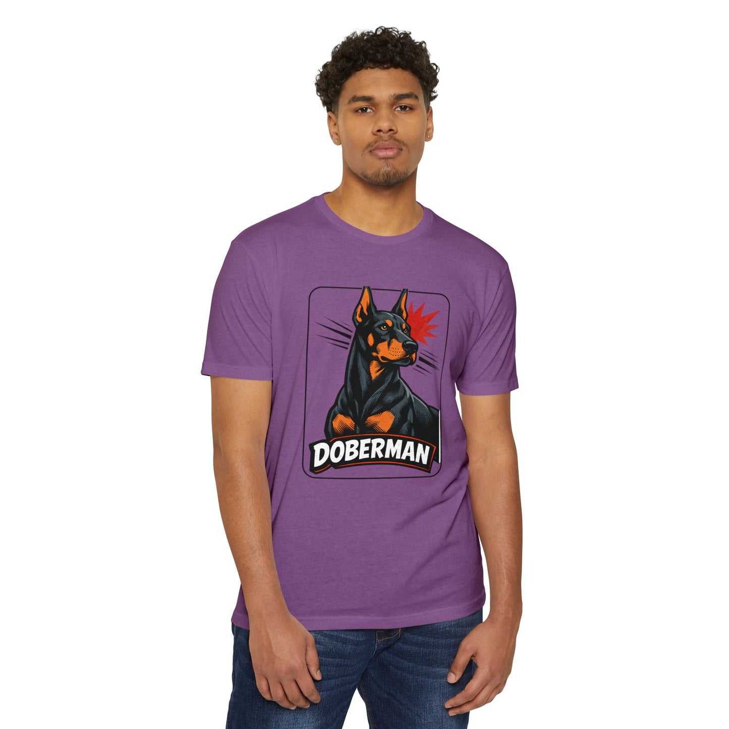 Doberman Graphic T-Shirt — Bold Vintage Canine Design