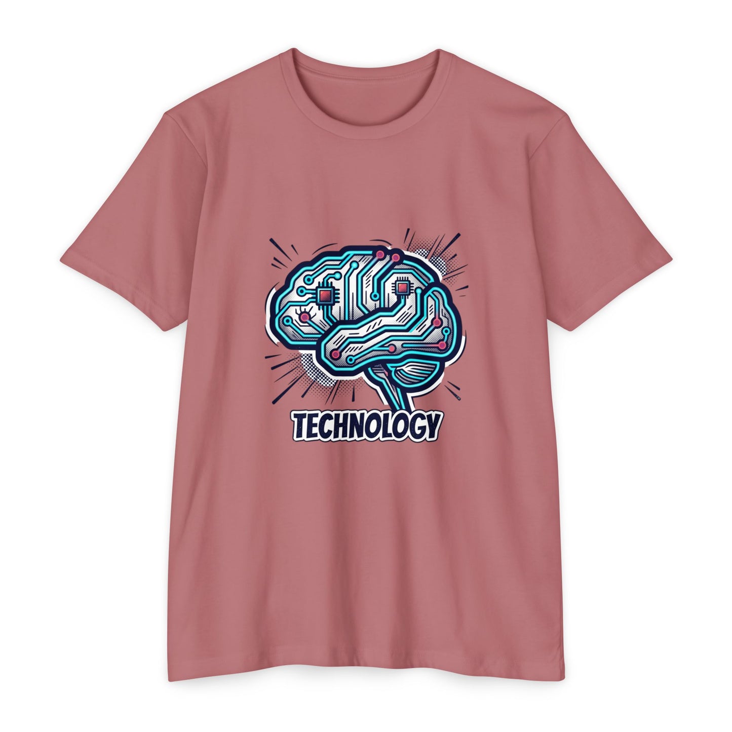 Tech Circuit Brain T-Shirt — Technology Graphic Tee