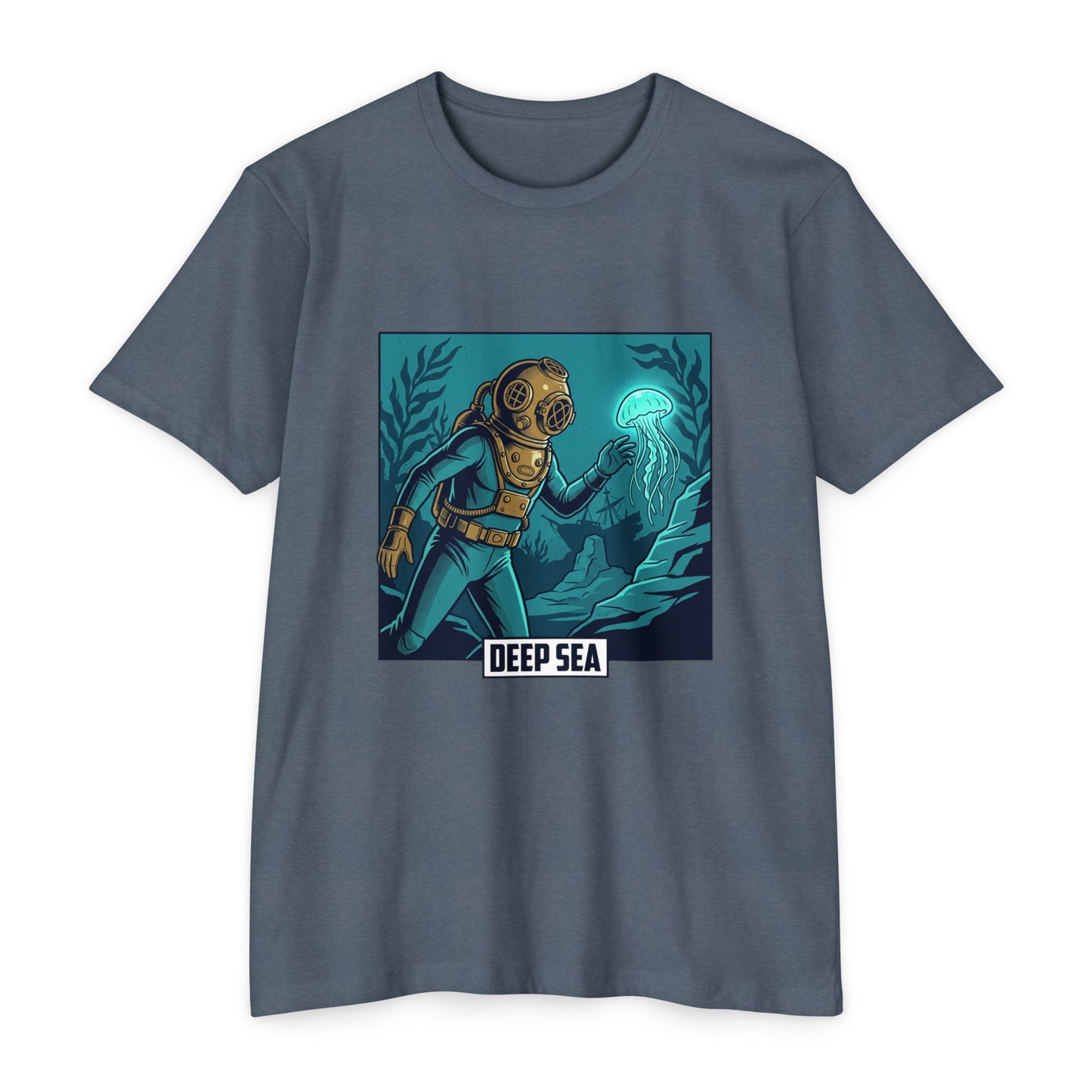 Deep Sea Diver Vintage Helmet Scuba T-Shirt