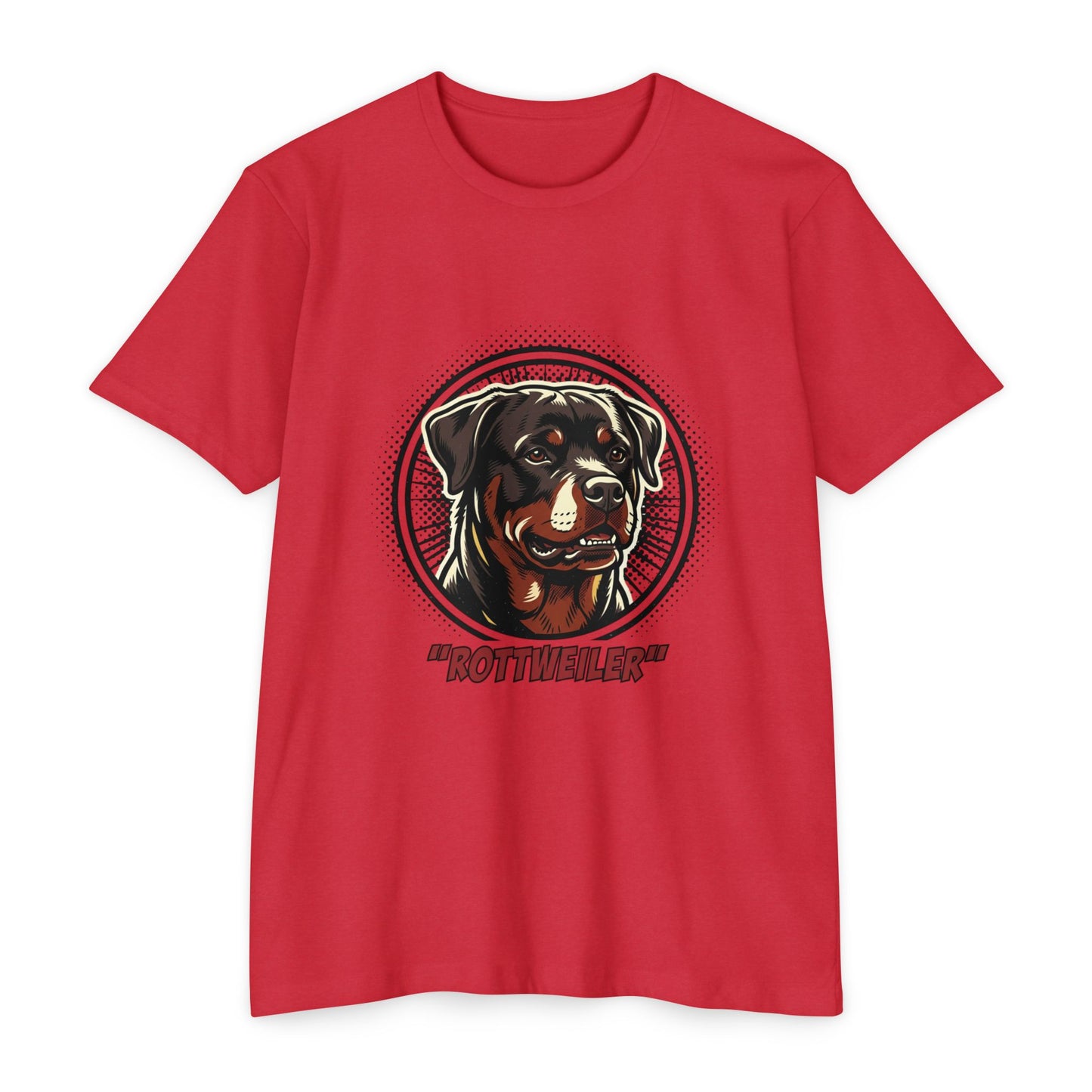 Rottweiler Vintage Portrait T-Shirt — Retro Dog Graphic Tee