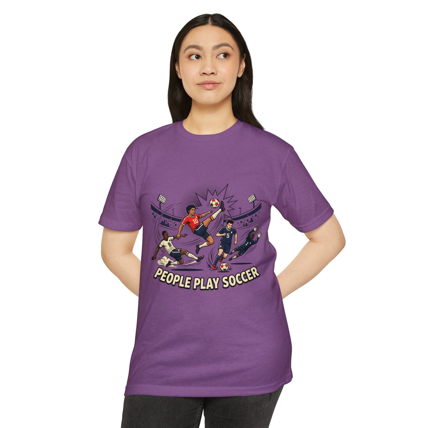 People Play Soccer T-Shirt – Vintage Soccer Players Graphic Tee