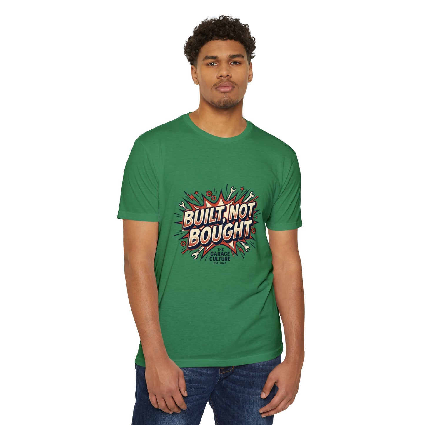 Built Not Bought Retro Garage Culture T-Shirt