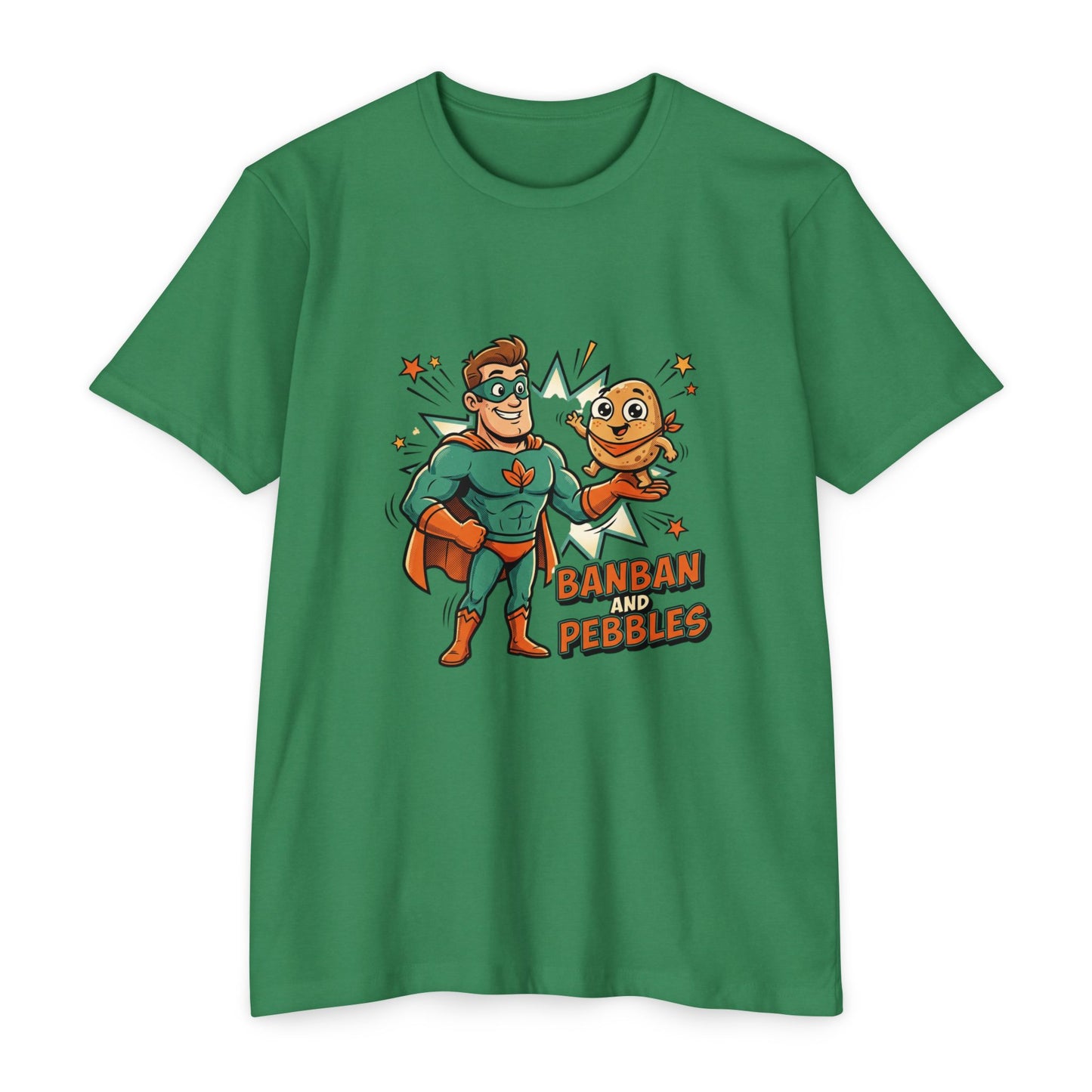 Banban and Pebbles Superhero Kids T-Shirt
