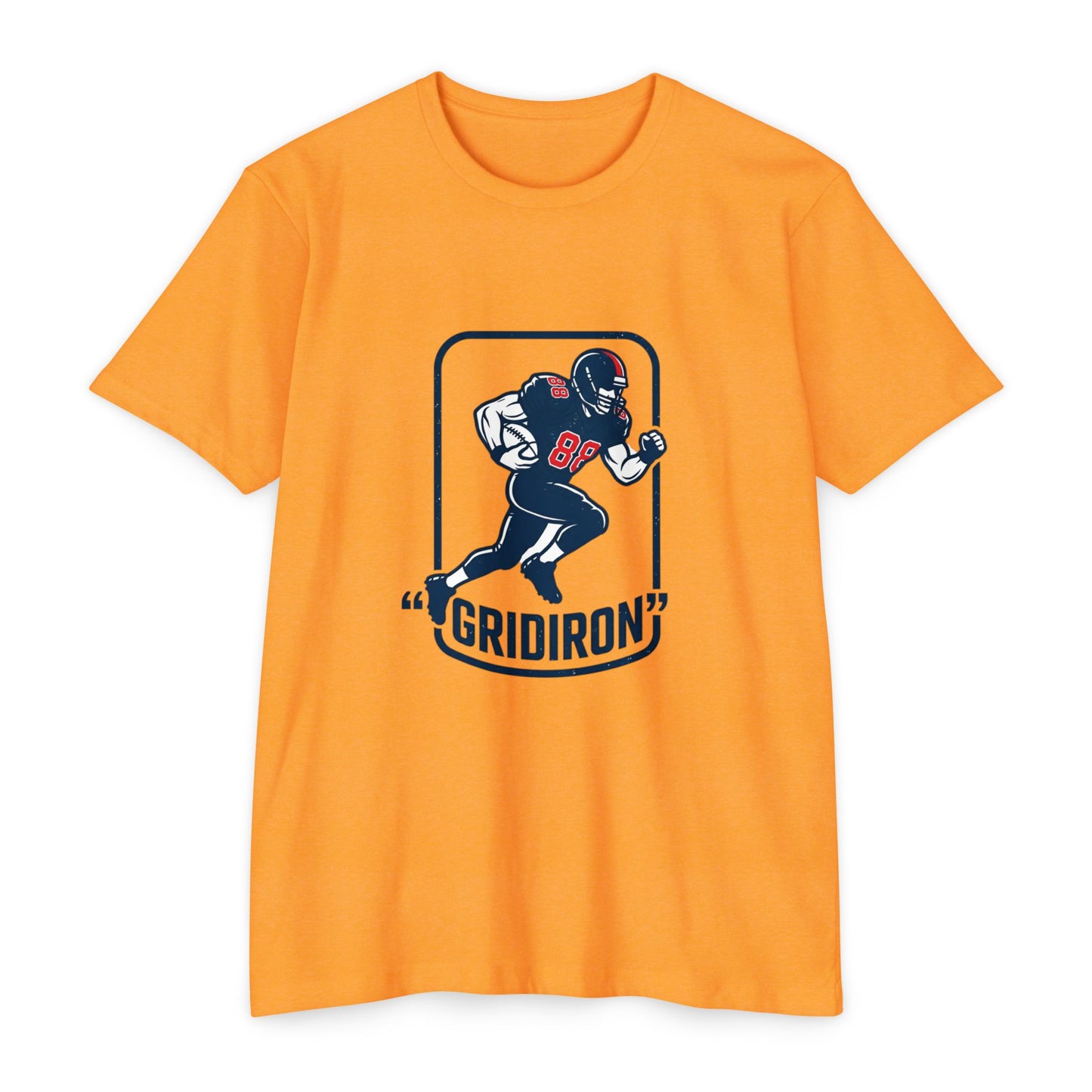 Gridiron Football Player T-Shirt — Retro Helmet Design