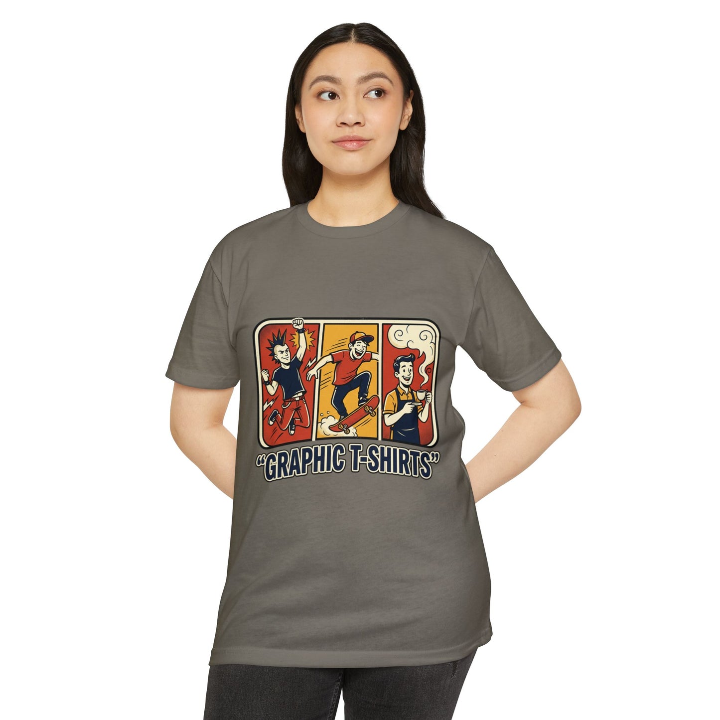Retro Skateboard Graphic T-Shirt — Vintage Cartoon Skate Tee